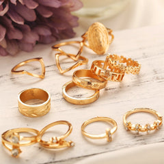 Medallion Ring Set