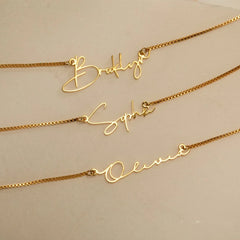 Personalized Gold Necklace