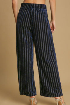 Striped Velvet Pants